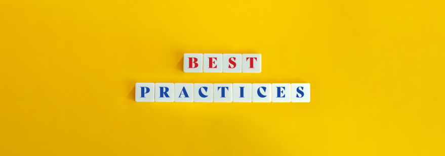 scrabble pieces spelling out best practices