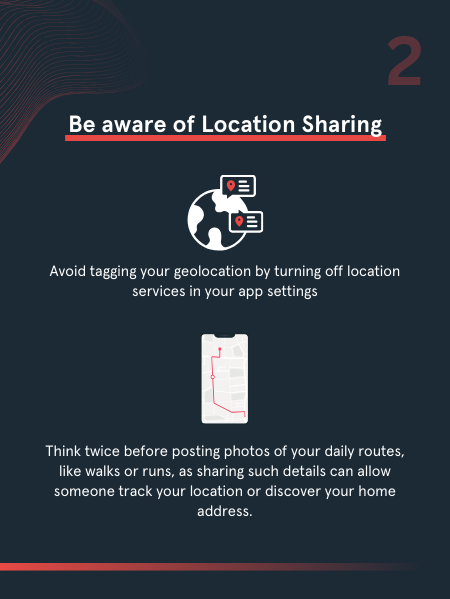 Personal Information Infographic location sharing